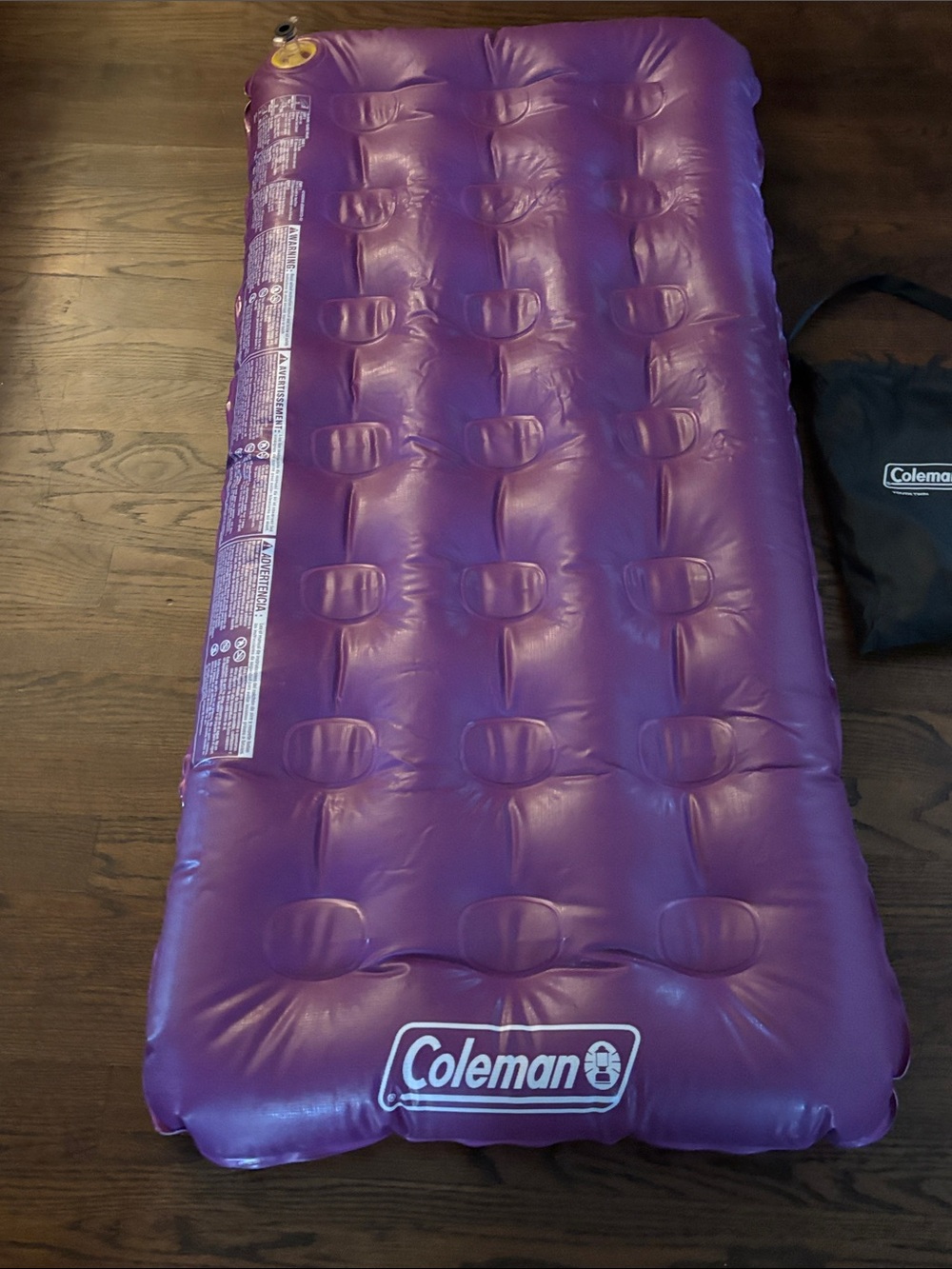 Coleman Pink Geometric Pattern Inflatable Mattress - Picture 3 of 6